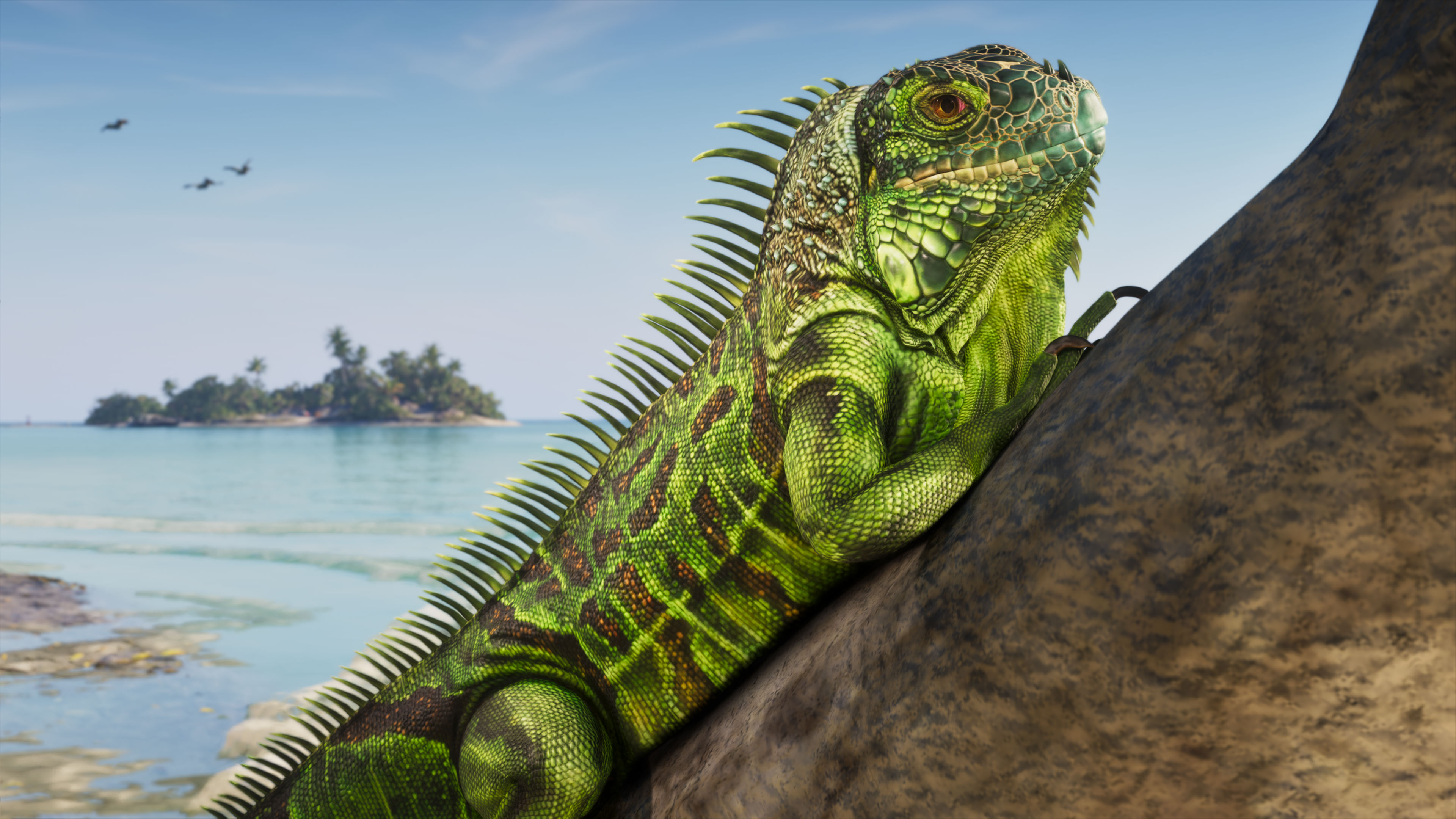 Leguan an einem Baum in Leonida Keys, offizieller Rockstar-Screenshot