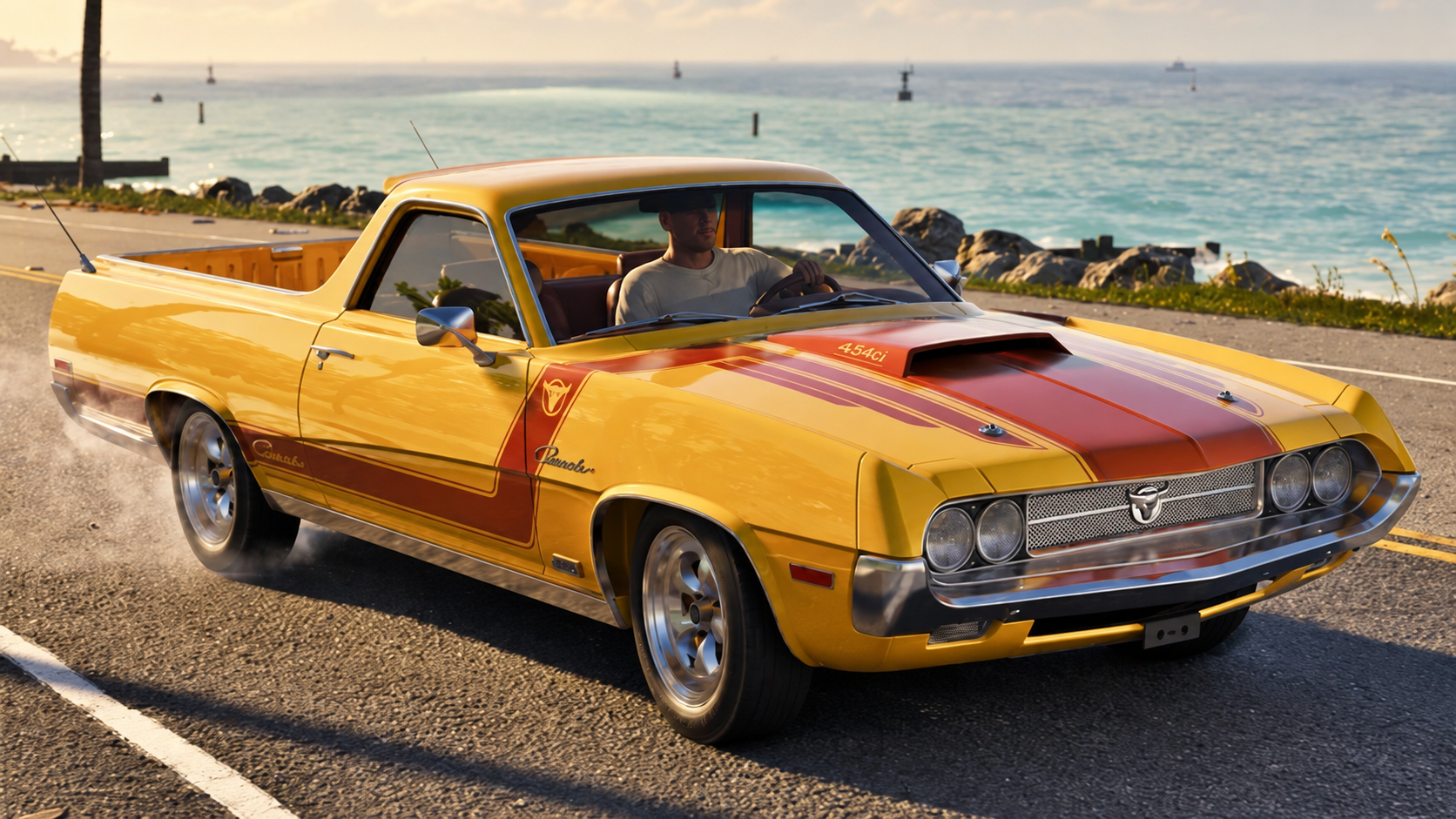 KI-bearbeitete GTA-VI-Szene zum Eintrag Ganado Retro Build