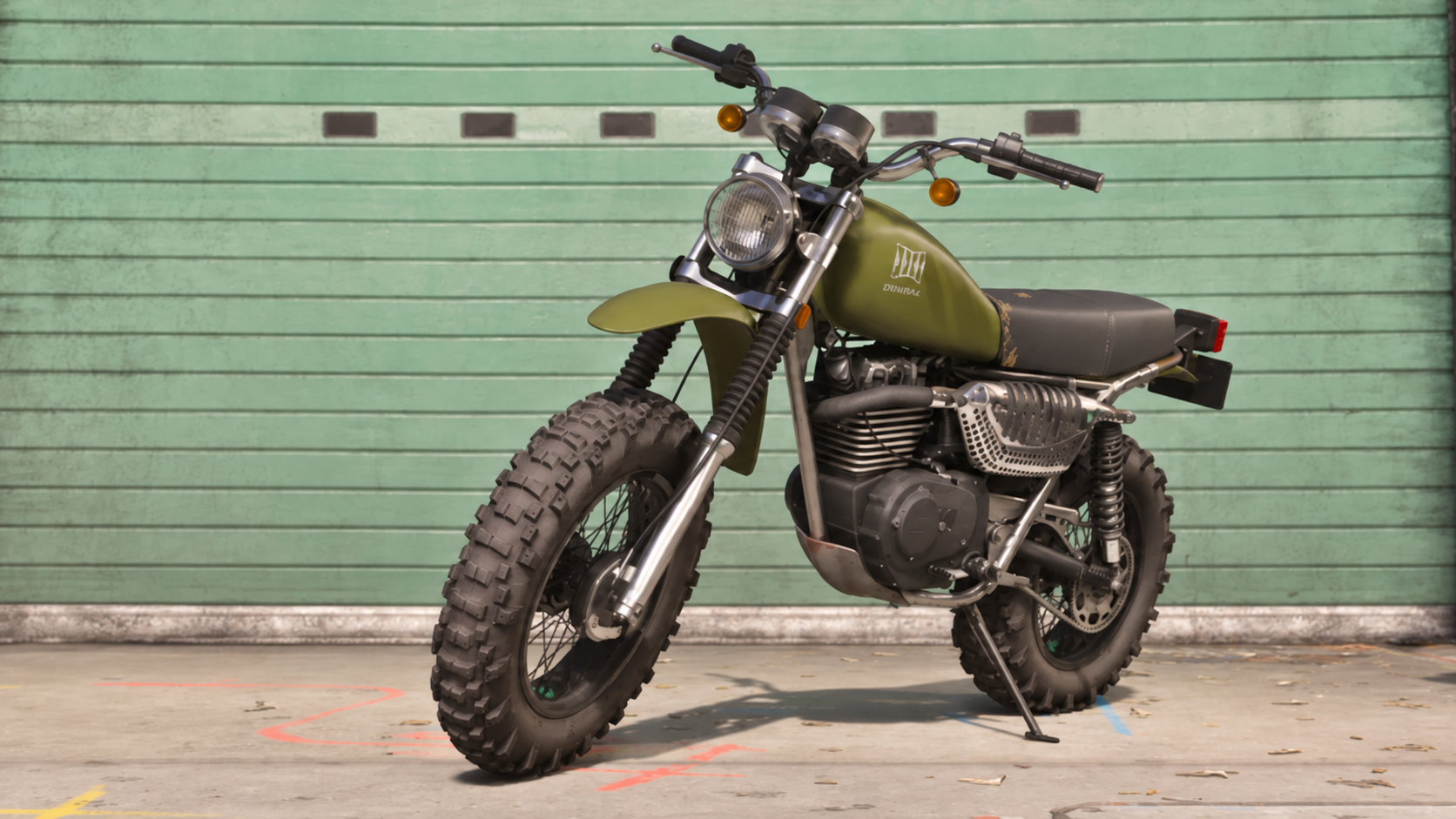 KI-bearbeitete GTA-VI-Szene zum Eintrag Dinka Enduro