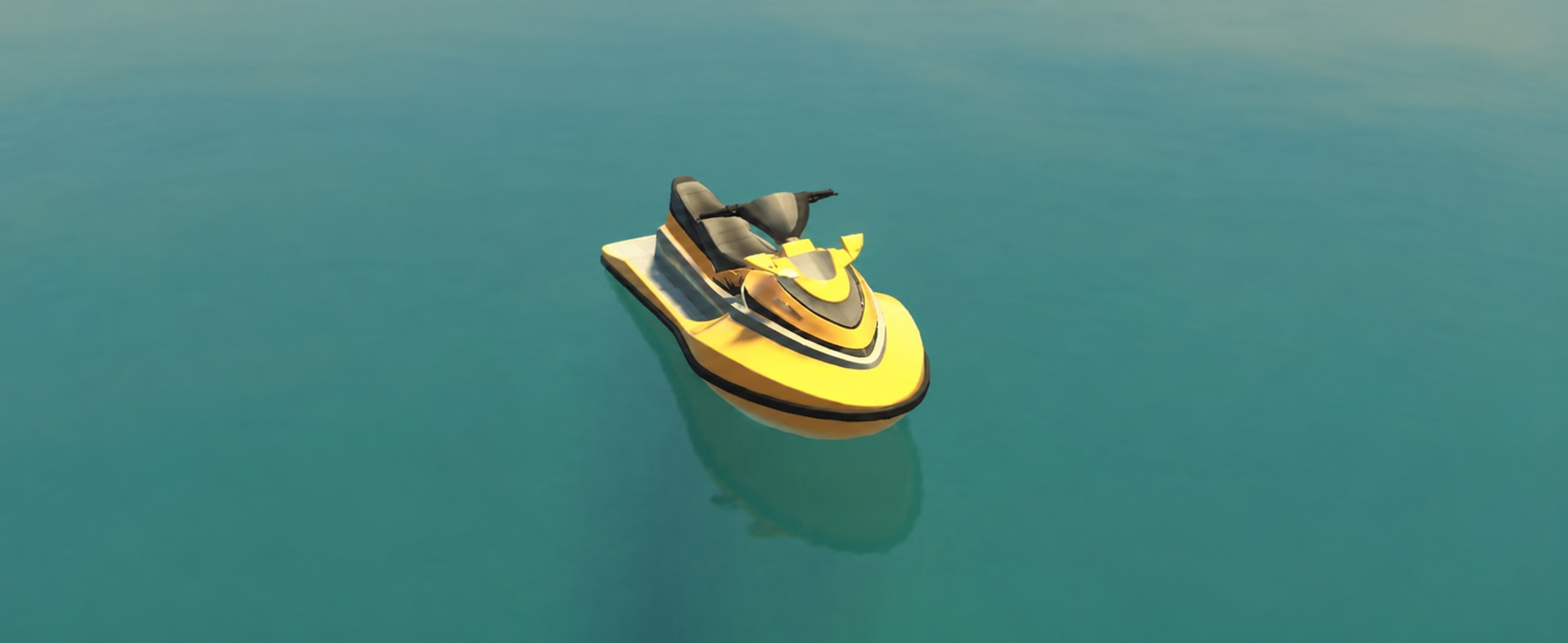 KI-bearbeiteter GTA-V-/GTA-Online-Modellvergleich: Speedophile Seashark; kein GTA-VI-Screenshot