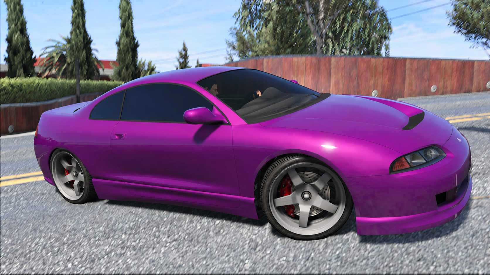 KI-bearbeiteter GTA-V-/GTA-Online-Modellvergleich: Maibatsu Penumbra FF; kein GTA-VI-Screenshot