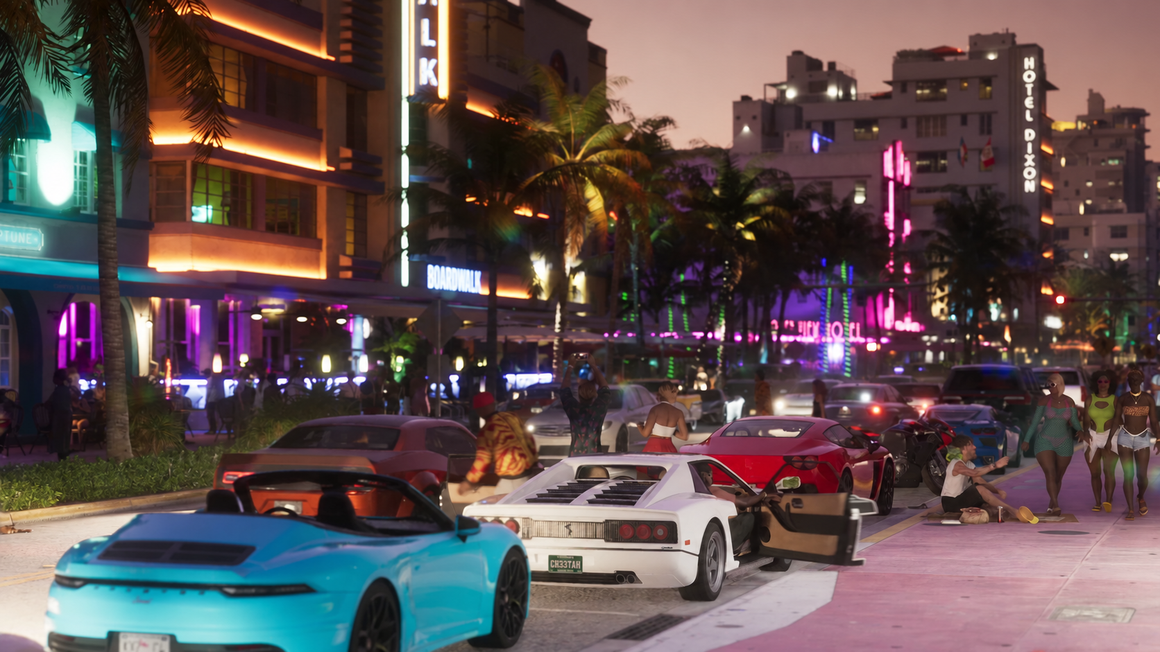 KI-bearbeitete GTA-VI-Szene zum Eintrag Pfister Comet S2 Cabrio