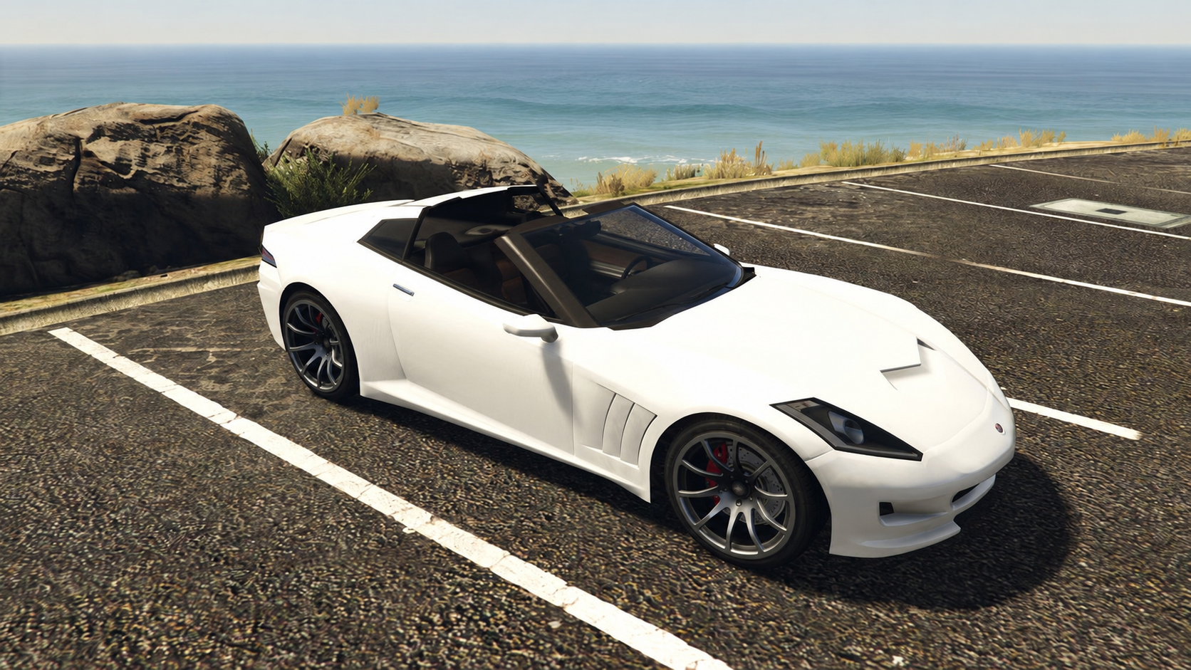 KI-bearbeiteter GTA-V-/GTA-Online-Modellvergleich: Invetero Coquette; kein GTA-VI-Screenshot