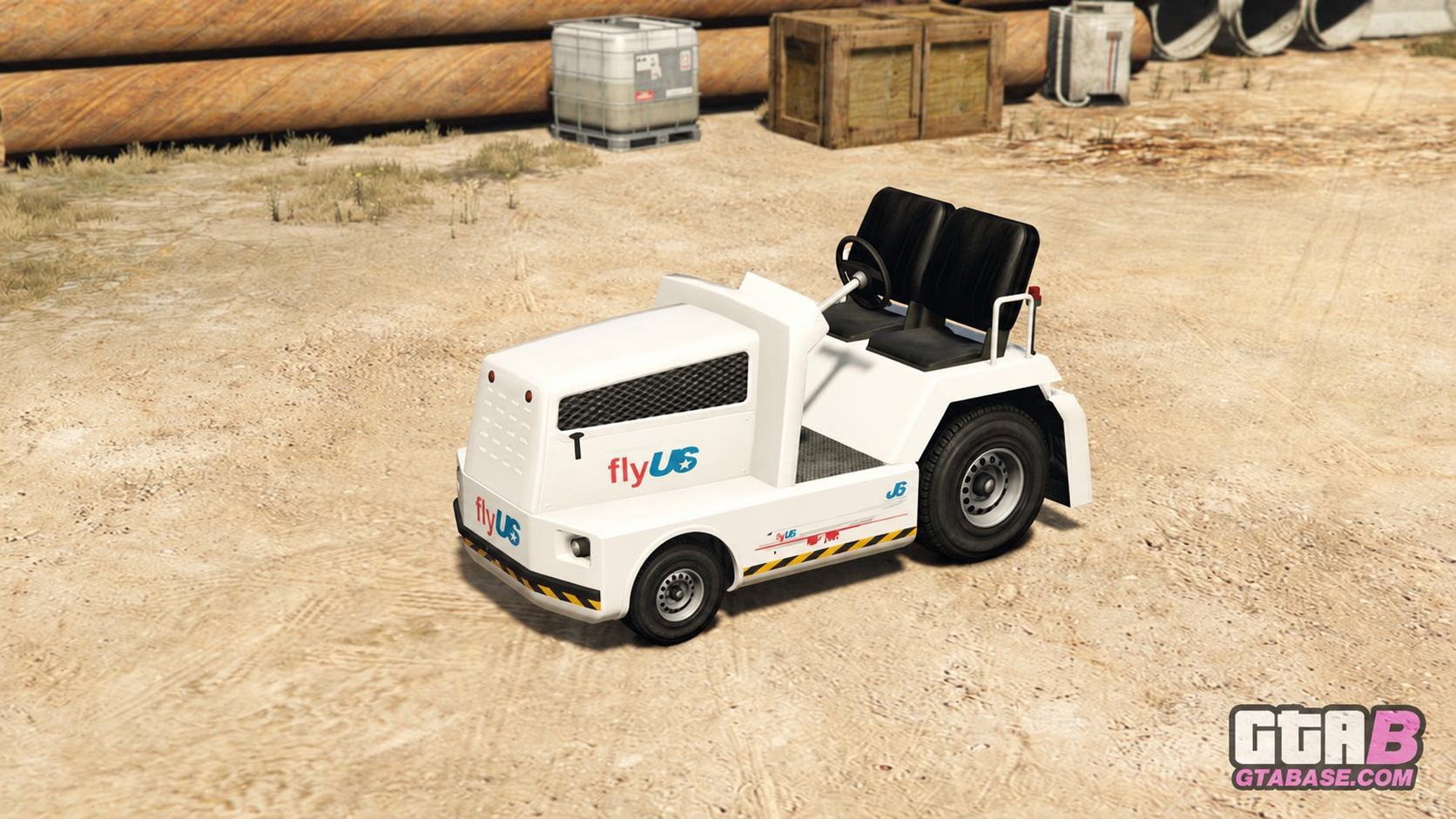 KI-bearbeiteter GTA-V-/GTA-Online-Modellvergleich: HVY Airtug; kein GTA-VI-Screenshot