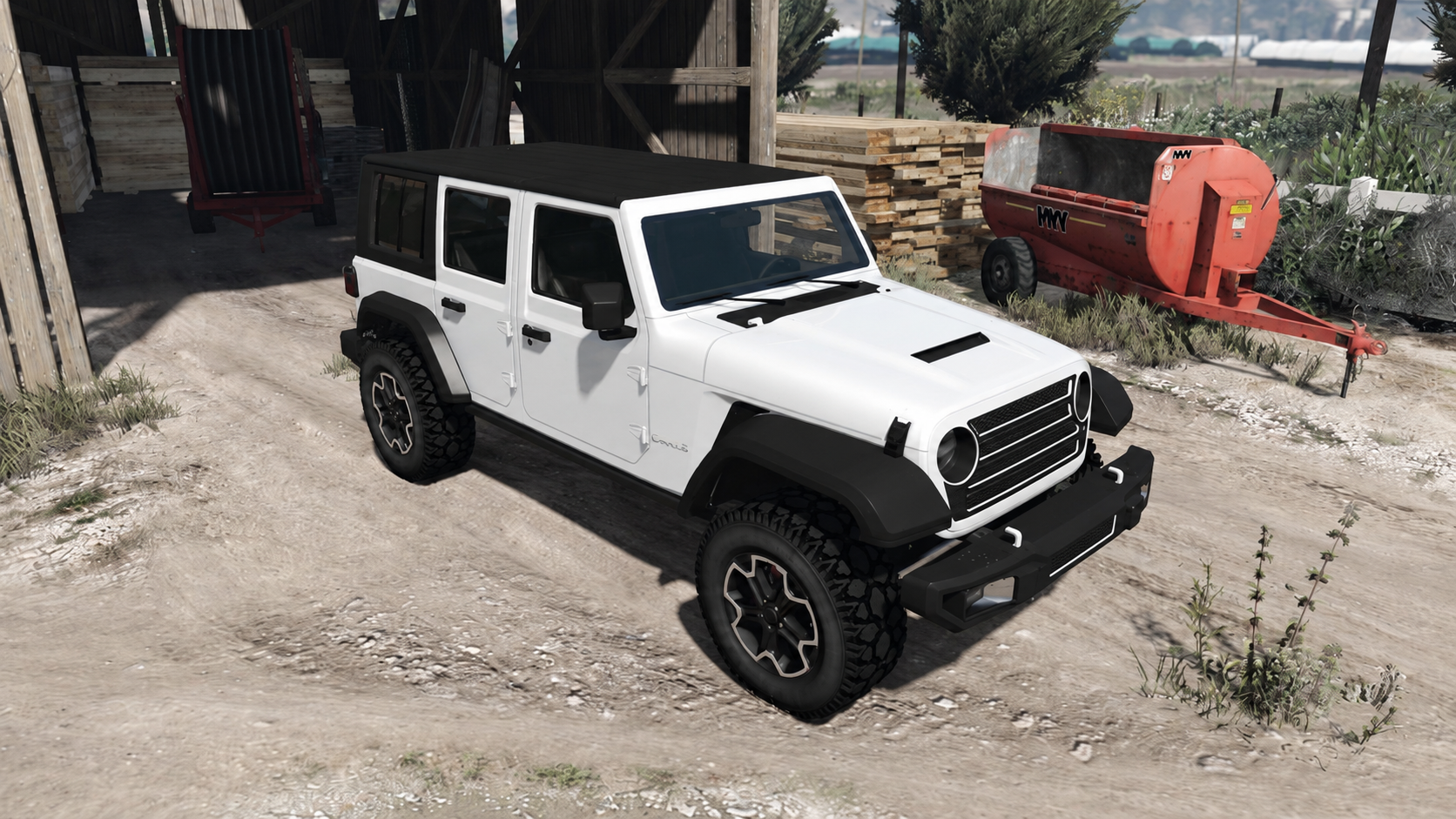 KI-bearbeiteter GTA-V-/GTA-Online-Modellvergleich: Canis Terminus; kein GTA-VI-Screenshot