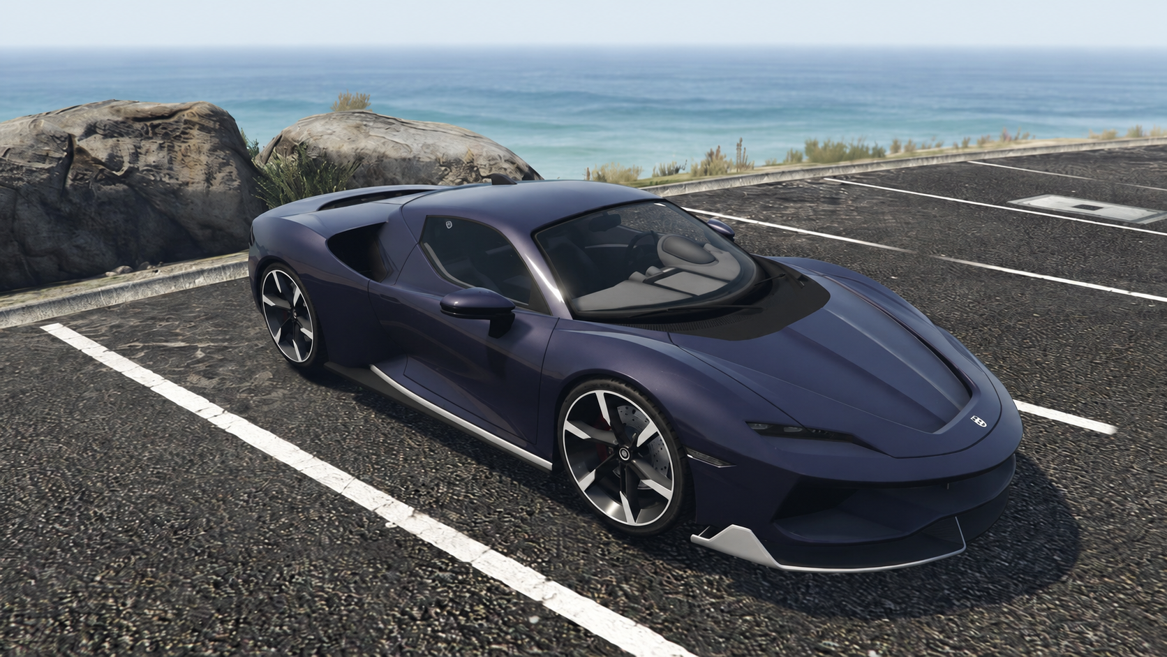 KI-bearbeiteter GTA-V-/GTA-Online-Modellvergleich: Grotti Itali RSX; kein GTA-VI-Screenshot
