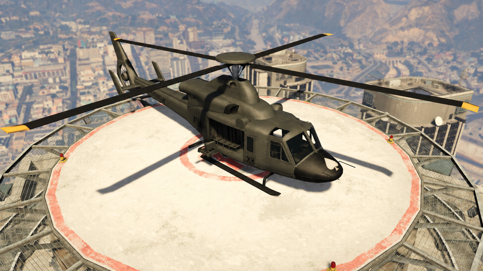 KI-bearbeiteter GTA-V-/GTA-Online-Modellvergleich: Buckingham Valkyrie; kein GTA-VI-Screenshot